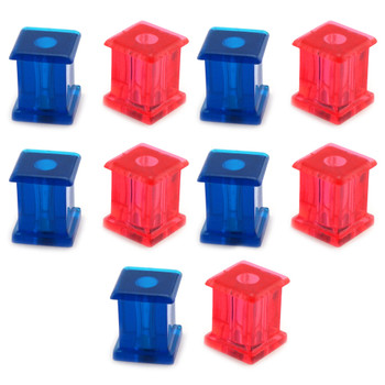 Neodymium Magnetic Push Pins (10pk) - Pink and Blue Squares