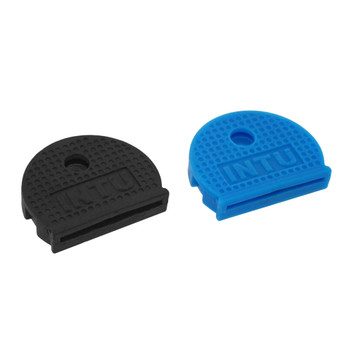 Magnetic Key Caps (2pk, Blue/Black) - Fits most standard size keys