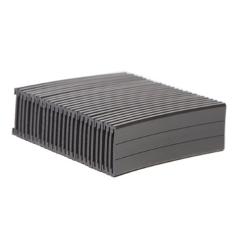 Magnetic C-Channel Labeling Kit (25 Holders, 35 Label Cards) - 6.0" L x 2.0" W x 0.125" Thk.¸ C-Profile