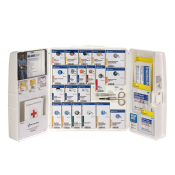 50 Person Large Plastic SmartCompliance First Aid Food Service Cabinet without Medications
