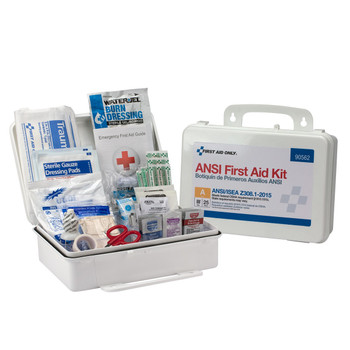 25 Person Bulk Plastic ANSI A, First Aid Kit