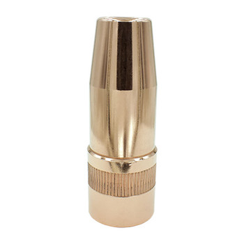 Replacement Nozzle for Binzel, Bottleneck, 15.5mm ID x 75.5mm Long, Thread-on