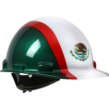 Dom Cap Style, Wheel Ratchet, Type I, Class E, Non-Vent ANSI Type I Helmets - OS White EA