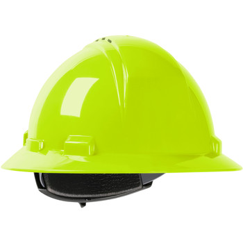Kilimanjaro, Lime Green, Full Brim, Ratchet, Ansi Type I ANSI Type I Helmets - OS Lime EA