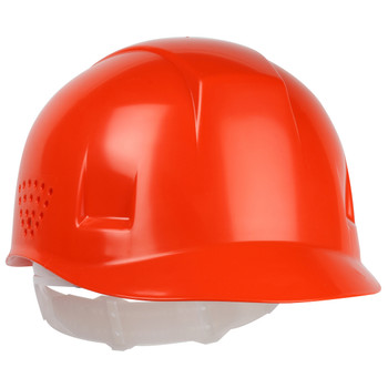 Bump Cap,Ventilated,4-Pt Pin-Lock Suspension, Orange Hard Plastic Bump Caps - OS Orange EA