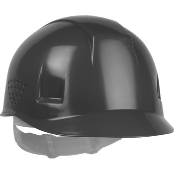 Bump Cap,Ventilated,4-Pt Pin-Lock Suspension, Dark Gray Hard Plastic Bump Caps - OS Dark Gray EA