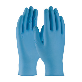 Ambi-Dex Super 8 Disposable Nitrile 8 Mil Blue, Powder Free, Text Grip Disposable Liquid-Proof Gloves - 2XL Blue BX