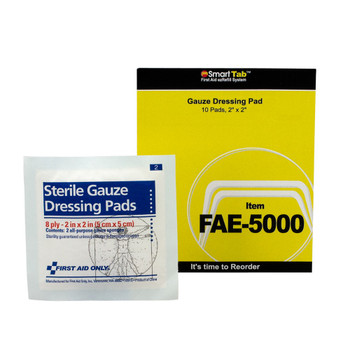 SmartCompliance Refill 2"x2" Sterile Gauze Pads, 10 Per Bag