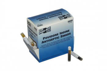 Povidone Iodine First Aid Antiseptic Swab (Box of 100)