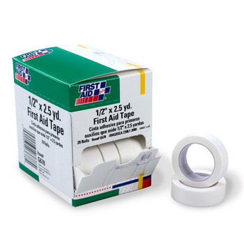 1/2"x2.5 yd. First Aid Tape, 20 Per Box