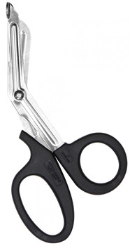 7" Stainless Steel Bandage Shears Black Handle