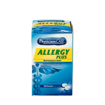 PhysiciansCare Allergy Plus Antihistamine Medication, 50 Doses
