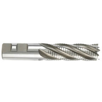 1/4" /8" × 5/8" × 2 7/16" 4 Flute Single End HSSCo Roughing/Finishing Center Cutting End Mill-TiN Series/List #4640G