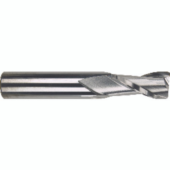 1/2" × 1/2" × 1" " 0.0600" C/R 2 Flute Single End Carbide Finishing End Mill-TiCN