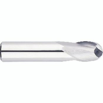3/4" Dia. /4" Shank × 1" DOC " OAL, Carbide AlTiN, 2 Flute, 30° Helix, Ballnose End Mill Series/List #5974T