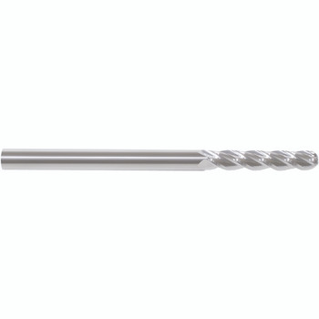 1" Dia. × 1" Shank × 1-1/2" DOC × 6" OAL, Carbide Uncoated, 4 Flute, Ballnose End Mill Series/List #5953