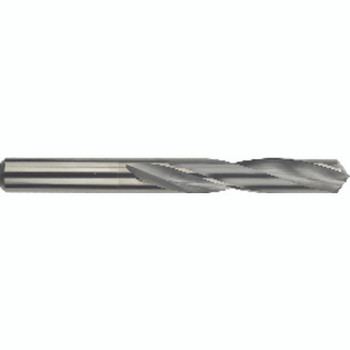 4 mm Dia. × 4 mm Shank 5 mm Flute Length × 64 mm OAL, Standard, 118°, Bright, 2 Flute, External Coolant, Round Solid Carbide Drill Series/List #5374