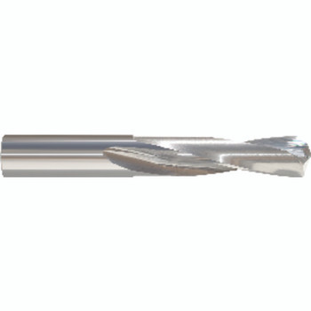 #39 Dia. × 0.0995" Shank × 13/16" Flute Length × 1-13/16" OAL, Screw Machine, 135°, Bright, 2 Flute, External Coolant, Round Solid Carbide Drill Series/List #5375