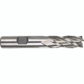 15/32" × 1/2" × 1 1/4"  1/4" 4 Flute Single End HSS Finishing Non-Center Cutting End Mill-Uncoated Series/List #1897