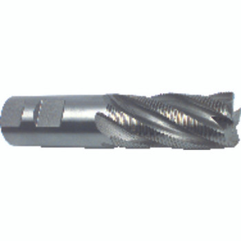 1 1/4" × 1 1/4" × 2" × 4 1/2" 6 Flute Single End HSSCo Roughing Center Cutting End Mill-TiALN Series/List #4613T