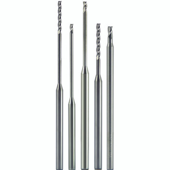 0.0400" × 1/8" × 0.0600" × 2 1/2" 3 Flute Single End Carbide Finishing Center Cutting End Mill-ALTiN Series/List #5916T