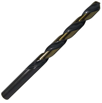 "D" HSS Black & Gold KFD Split Point Jobber Length Drill Bit