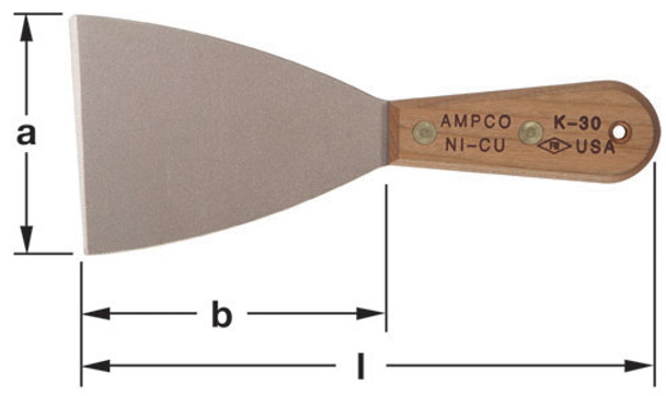 Knife, Putty 3-1/2" Stiff Blade