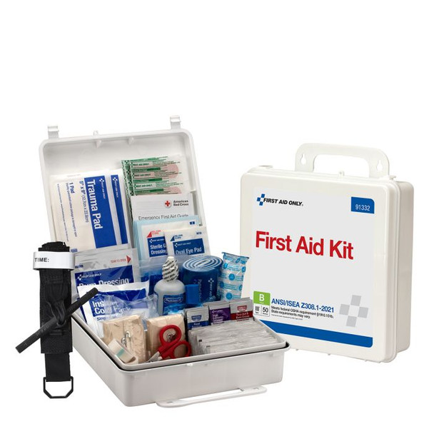 50 Person ANSI 2021 Class B, Plastic First Aid Kit