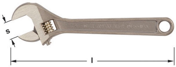 Wrench, Adjustable 6" OAL