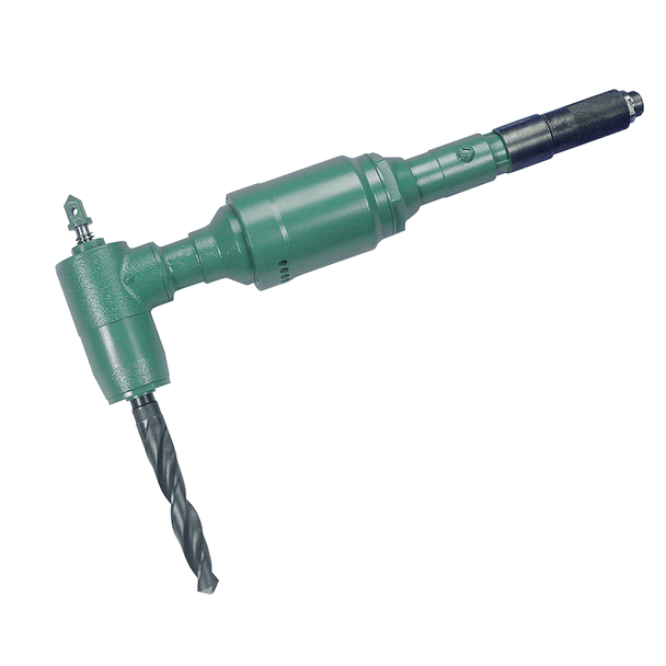 Air Corner Drill, reversible, #4 MT, 180 RPM, 3 HP, 2-1/8" capacity in steel