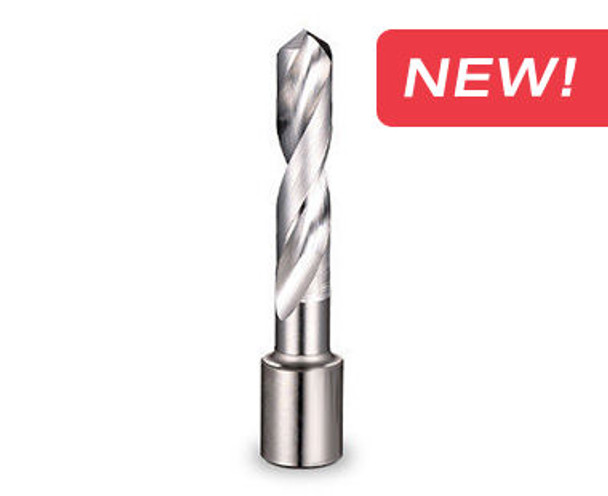 HSS Twist Drill with 3/4" Weldon Shank - 1/4" diameter x 3-3/4" drilling depth.