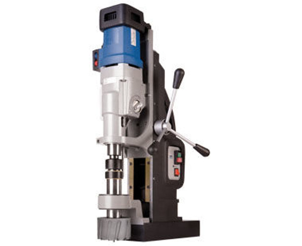 Automatic Feed Magnetic Drill, Reversible, Up to 5-1/8" dia. hole capacity, 30-80, 50-120, 130-350 & 210-550 RPM, Wt: 112 lbs.