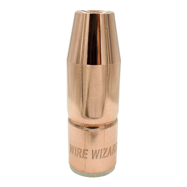 1/2" (12.7mm) Copper Bottlenose Standard Duty PowerBall/Tregaskiss Slip-on Nozzle w/Stick-out Tip