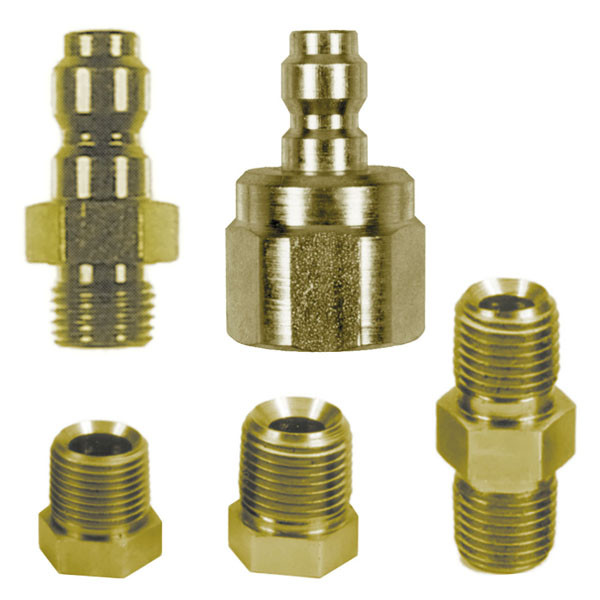 Connector (steel) QD male with 1/4in (6.4mm) NPT-M