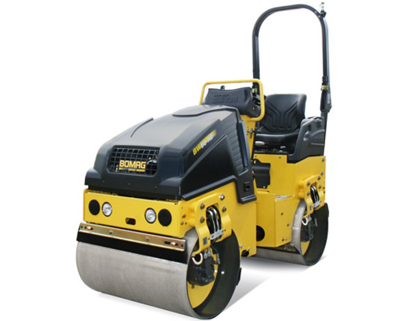 35.4" Tandem Asphalt Roller with Foldable ROPS - 3822 Lbs. Impact Force - Diesel Engine BW 90 AD-5