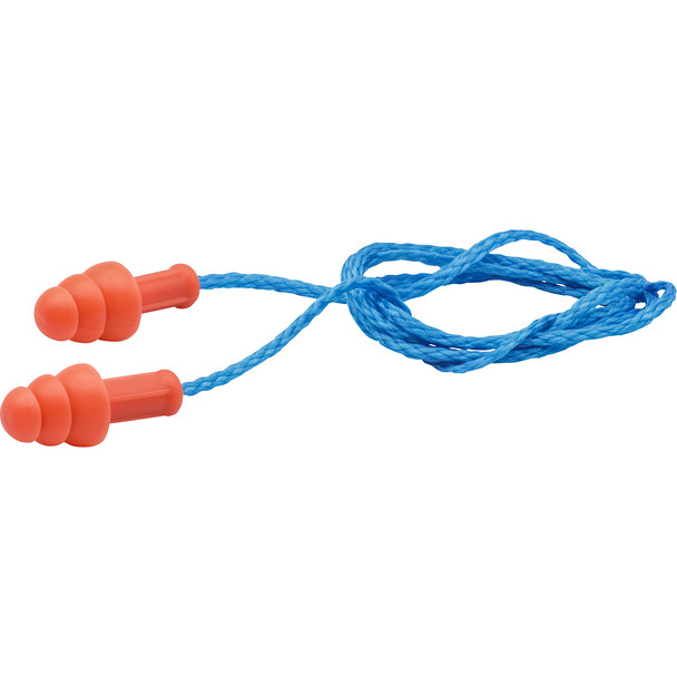 PIP  Reusable TPR Corded Ear Plugs - NRR 25, OS, Orange