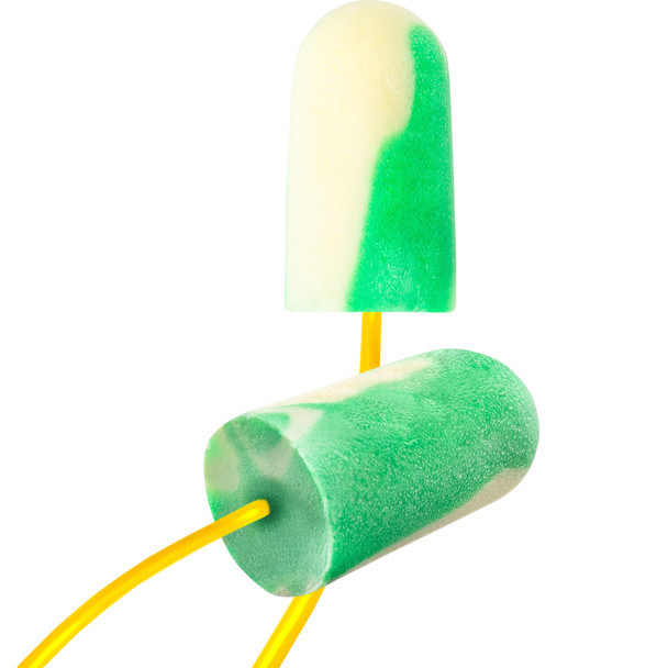 Mega Bullet BioSoft Disposable Bio-Based Corded Foam Ear Plug with BioSoft Technology - NRR 32, OS, Multi