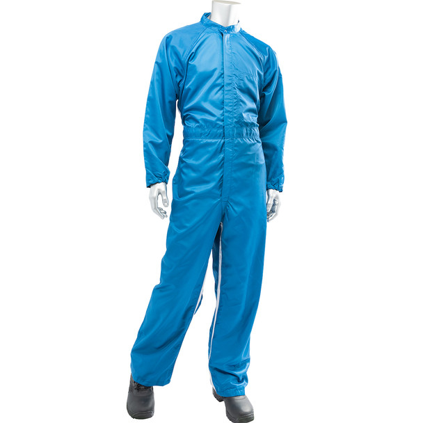 Uniform Technology Auto Grid Cleanroom Paint/Powder Coating Coverall, XL, Royal
