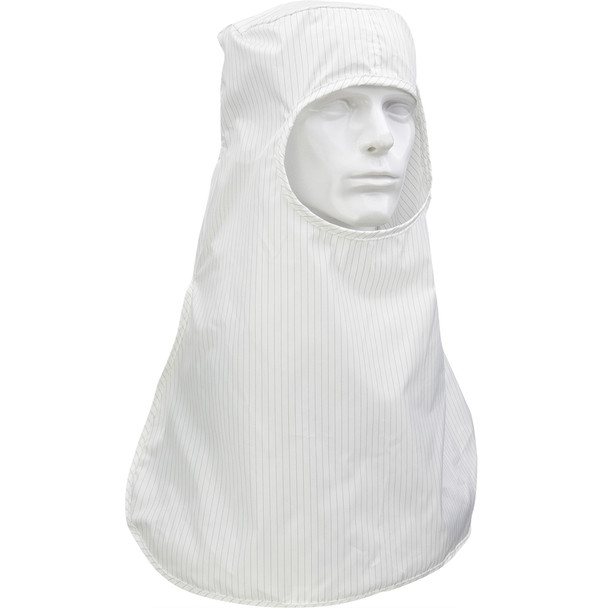Uniform Technology Ultimax Stripe ISO 3 (Class 1) Cleanroom Hood - Pull Over, XS, White