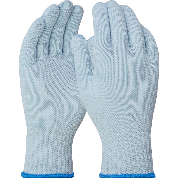 PIP Medium Weight Seamless Knit Cotton/Recycled Polyester Glove - Blue, L, Blue