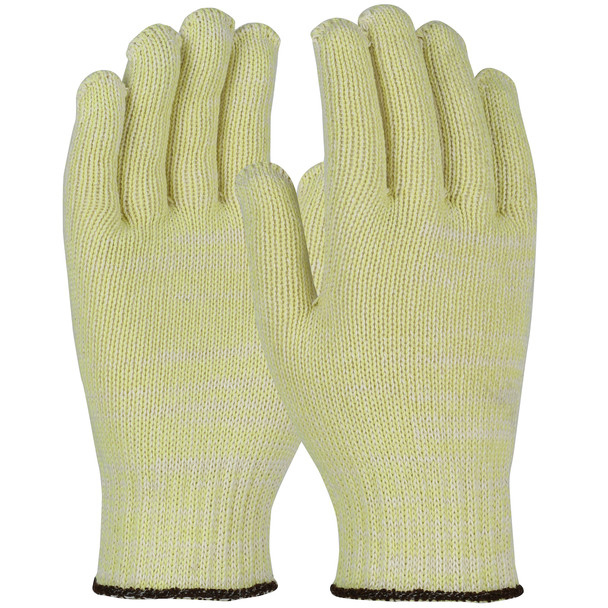 Kut Gard Seamless Knit Aramid with Cotton Plating Glove - Heavy Weight, XS, Yellow