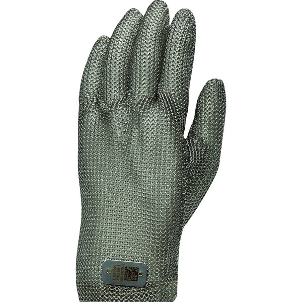 US Mesh Stainless Steel Mesh Glove with Coil Spring Closure - Wrist Length, L