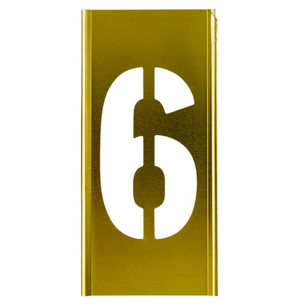 Stencil Sort-5" Brass Gothic 6