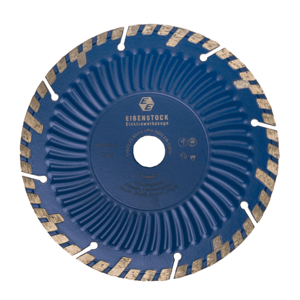 Concrete, Stone, and Tile Saw Blades, 8", 1/2