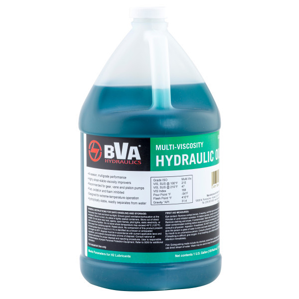 BVA Hydraulics Oil, FJZ01, Multi-Viscosity, 1 Gallon, for All-Season, multigrade performance