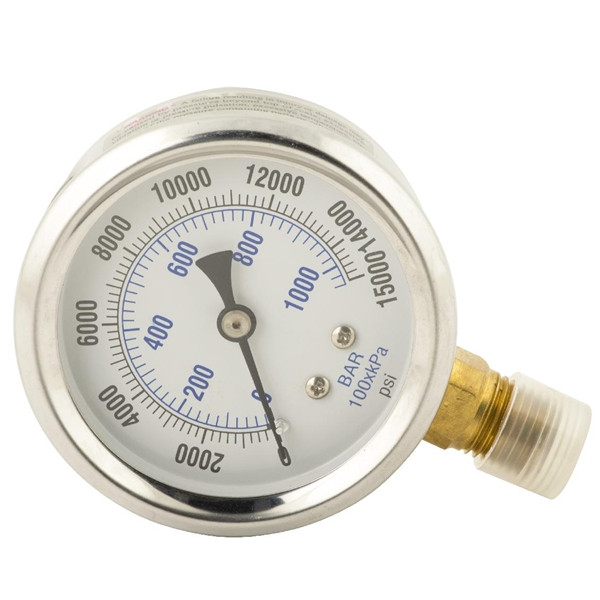 4" Dia., Dry Gauge 1/4"-18NPTF