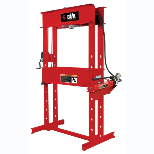 55 Ton 6" Stroke Shop Press with Movable Work Head with Manual Pump