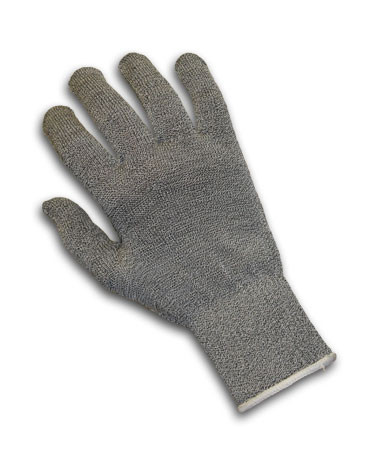 Gray L Silica Fiber with Dyneema and a Poly Cover, Light Weight, Gray Gloves made with Dyneema