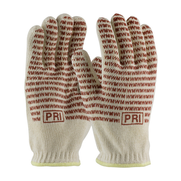 Natural L 24 oz., 100% Cotton Double Layer, EverGrip Nitrile Coating,Open Cuff Terry, Hot Mill & Seamless Knits 1 Dozen