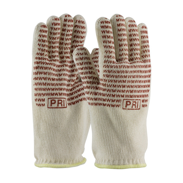 Natural L 32 oz., 100% Cotton Double Layer, EverGrip Nitrile Coating, Open Cuff Terry, Hot Mill & Seamless Knits 1 Dozen